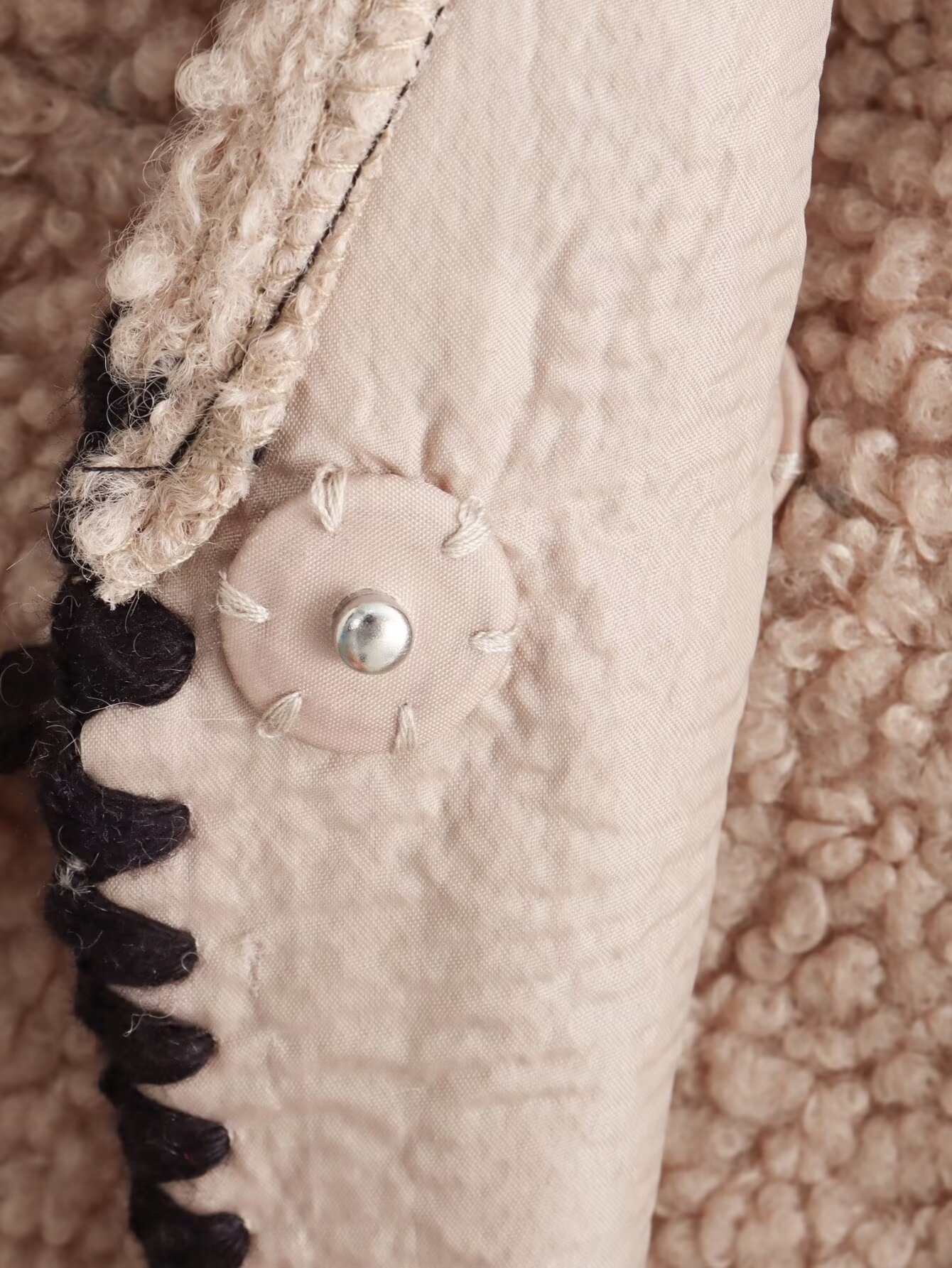 Women's 2024 new style casual granular fleece slim fit lamb wool coat B62905_voghion.com