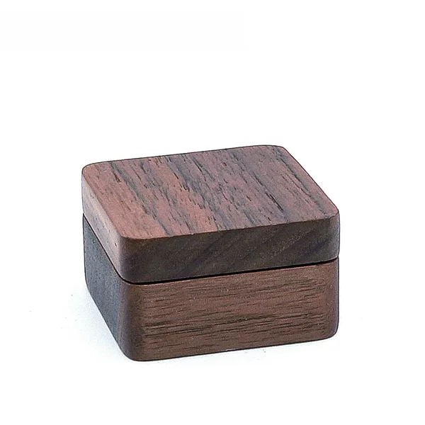 Wooden Cufflink Packaging Box Men's Magnetic Lid Gift Box Eco-Friendly Gift Box Solid Wood Gift Box European and American Father's Day Gift Box