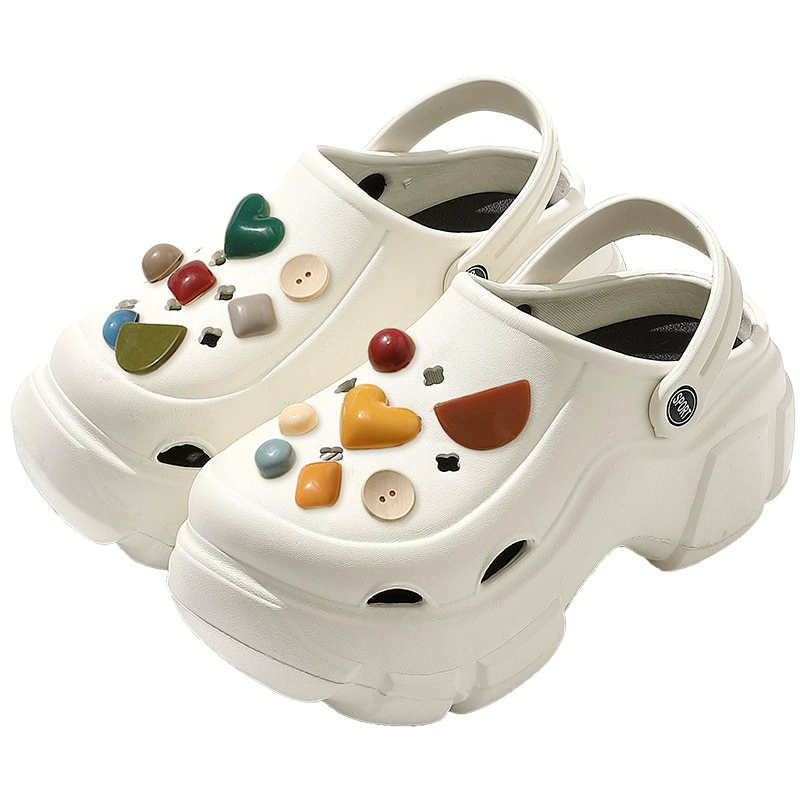 Slippers Platform Sandals, 8 cm Thick Sole, Summer Beach Clogs, Sizes 34–41