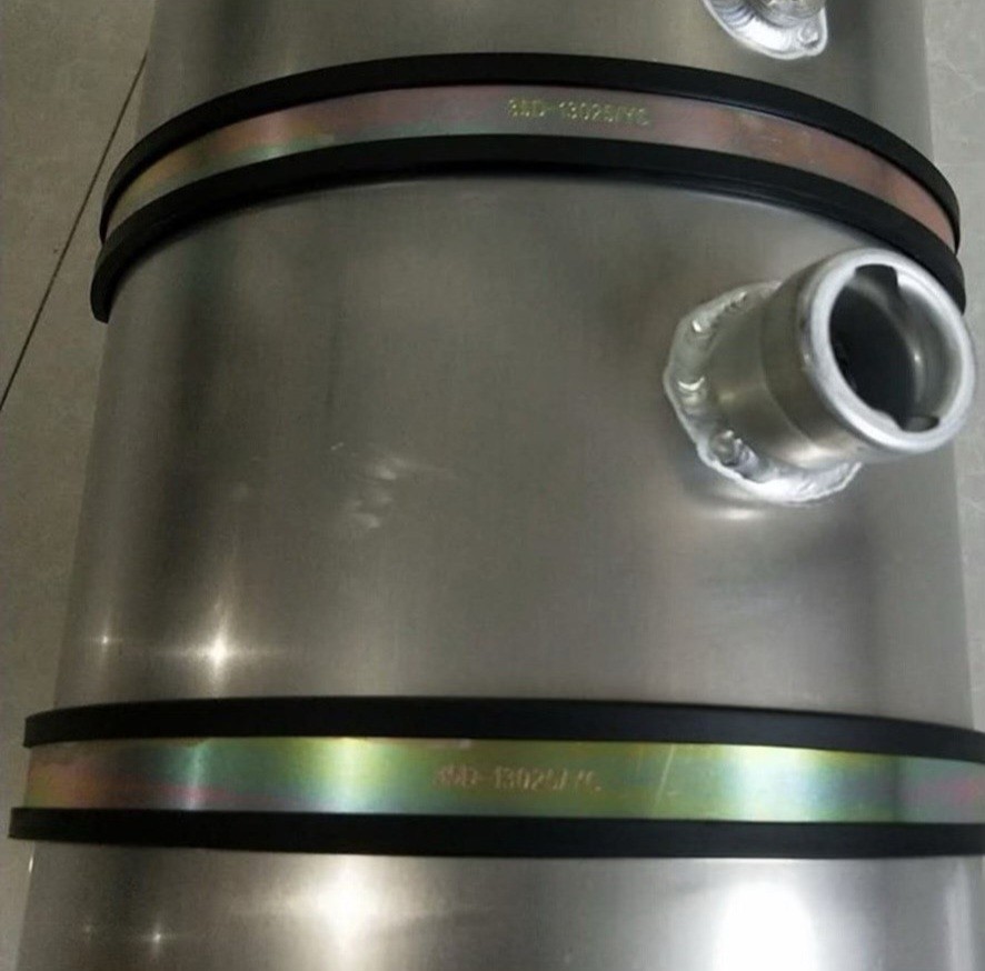 Truck Universal round aluminum alloy firewood heating small auxiliary fuel tank 50 long 28 diameter thickened main auxiliary