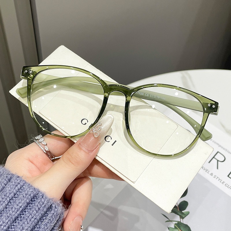 Nuevo red tortuga roja retrógrada gafas de marco grande para mujeres de protección de luz azul con grado ultraligero TR90 gafas de marco gafas espejo plano