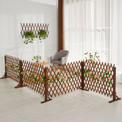 Bamboo fence fence child Garden partition courtyard indoor Anticorrosive wood guardrail Removable enclosure fence Bamboo Fence