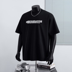 メンズ夏のファッション半袖メンズ Tシャツ純綿通勤パルププリントシャツアメリカのファッションブランドストリートトップス女性のための