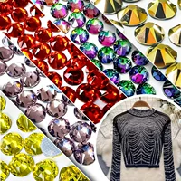 Имитация Shihua Olympic Diamond 8 Большой 8 Малых Граней Горячее Сверление 2088 Серия 16 Граней Горячее Сверление Современная Одежда Плоское Дно Горячее Сверление
