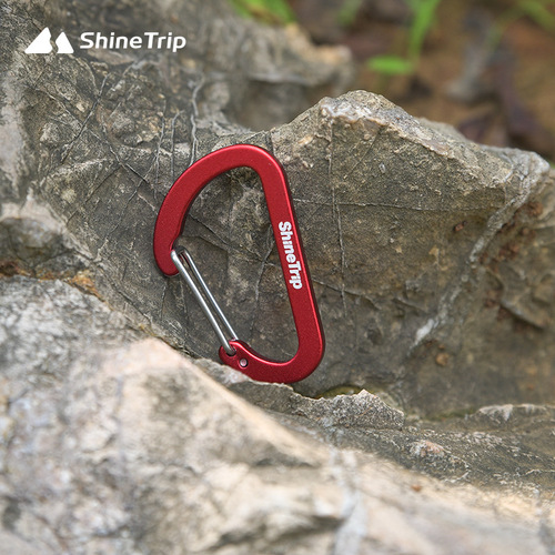 Outdoor aluminum alloy hook multi-function key water metal buckle backpack No. 4 D-type carabiner multi-purpose quick hook flat