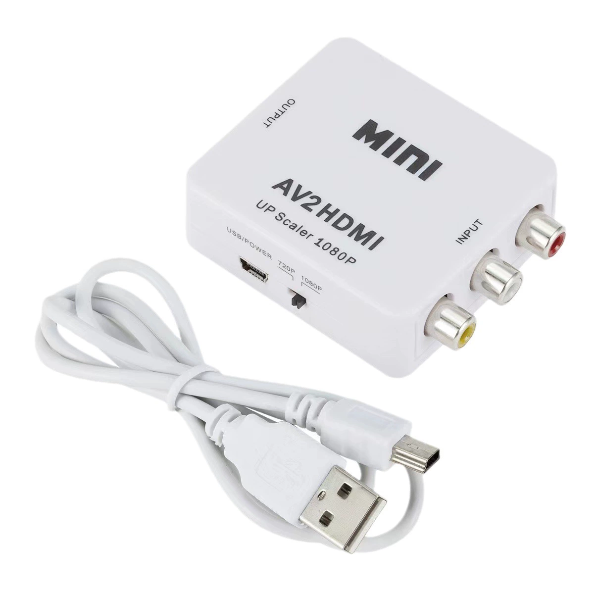 Конвертер AV в HDMI, трехцветный кабель, высококачественный аналоговый адаптер для подключения старых телевизоров и мониторов, интерфейс для старых моделей