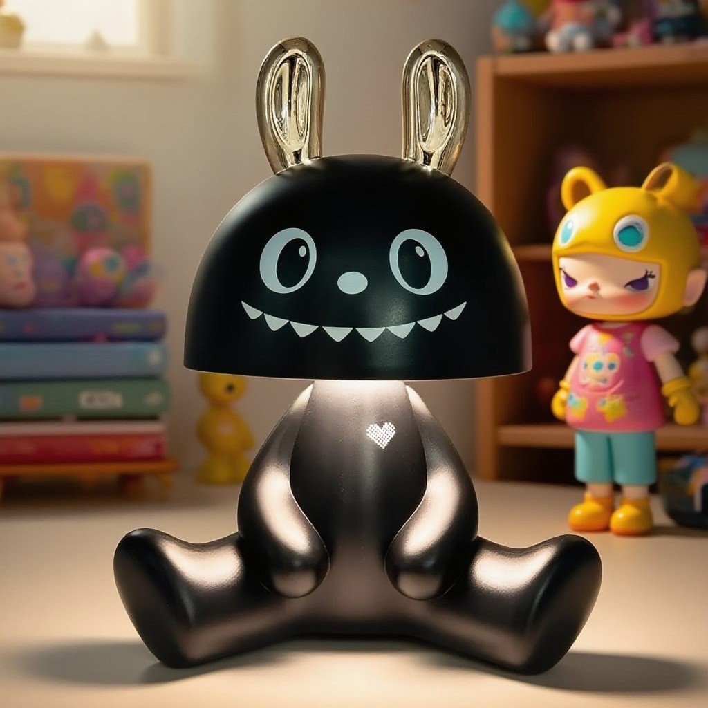 Conejo violento con altavoz Bluetooth lámpara de escritorio táctil lámpara de noche cálida lámpara de escritorio compañero de sueño lámpara de noche encantadora práctica