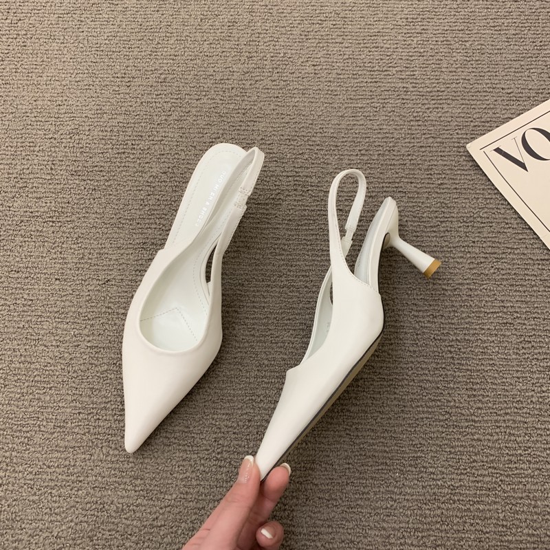 Design Sense Niche Women S Spring New Pointed After Empty Bao Head Sandals Femininity High Heel Shoes_vogvips.com