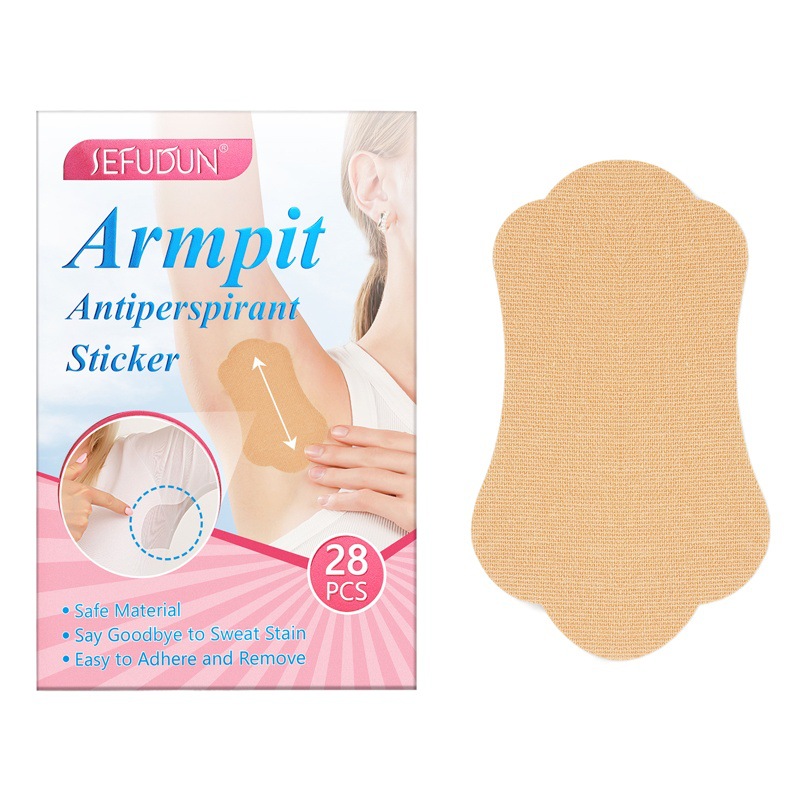 Sefudun Invisible Disposable Sweat-Absorbing Stickers Armpit Antiperspirant Sticker 28Pcs