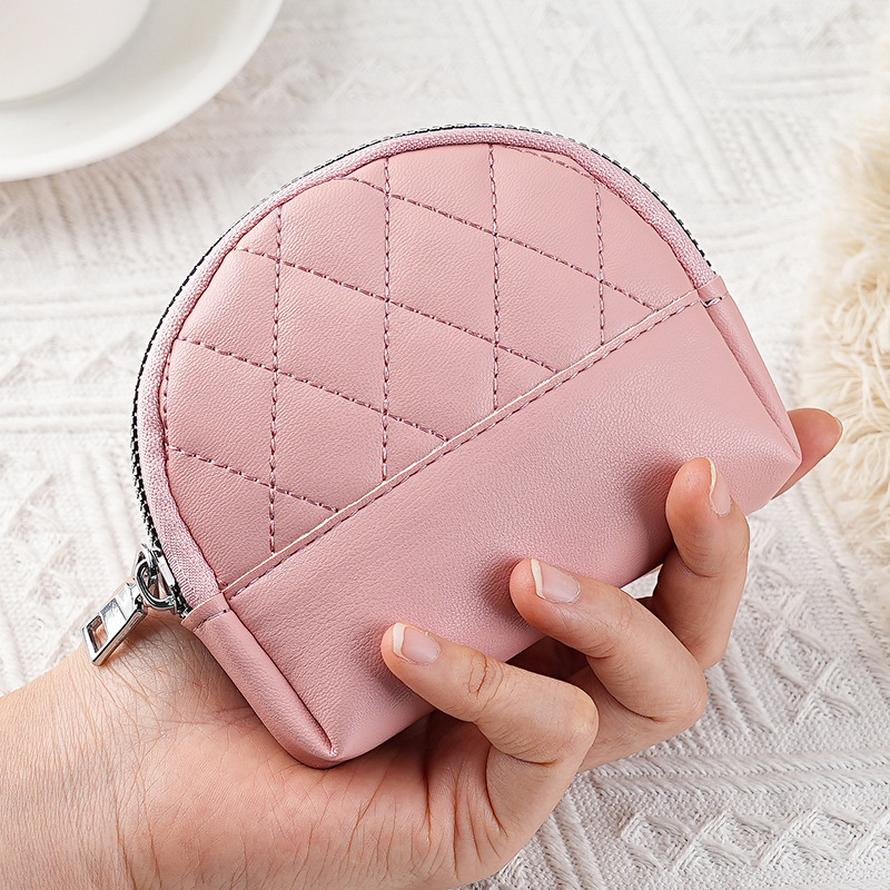 Bolso de mujer fábrica directa - nuevo bolso de mano con cremallera bolso de cambio corto bolso de tarjetas de diamante una pieza