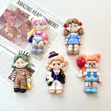 高颜值女孩冰箱贴可爱立体磁铁装饰洞洞板留言板照片固定器入户门