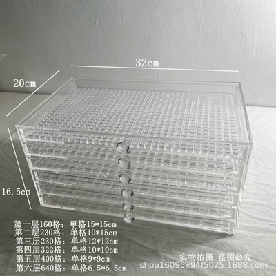 Dırnaq bəzəkləri – Factory Direct sales Huazi Villa storage - six-layers-transparent-handle