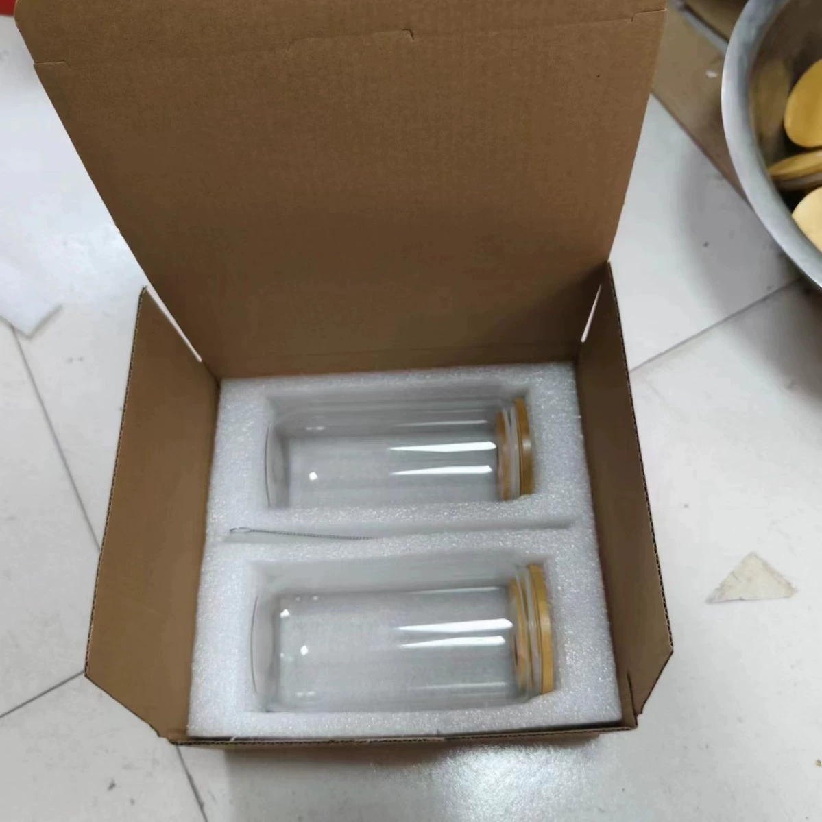 Стеклянный кофе-стакан Amazon 16 oz (401 мл) со стеклянной трубочкой, форма «кола», одиночный или набор