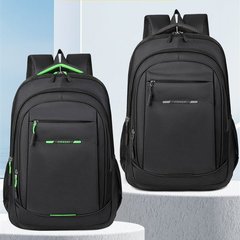 跨境新款商务通勤双肩包女15.6寸大号简约电脑背包男中大学生书包