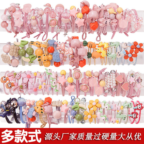 Children's rubber band does not hurt hair, girl's headband, Korean baby hair accessories, little girl's hair tie, high elastic hair band
