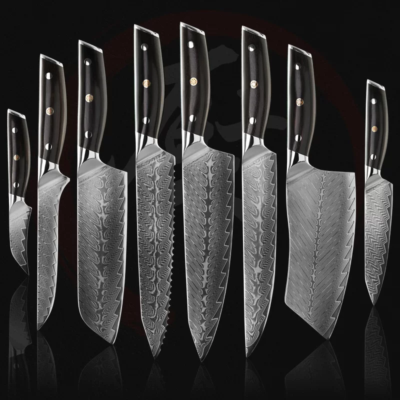 Power Give VG10 Damascus Steel Knife Several Kitchen Kitchen Kitchen Kitchen Kitchen Kitchen Fruit Gift Set