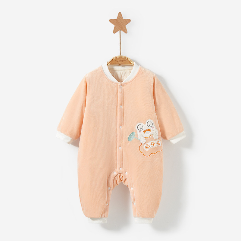 Mono de bebé Otoño e Invierno para hombres y mujeres recién nacidos cálido engrosado Delgado acolchado mameluco traje de luna llena ropa de bebé ropa de invierno
