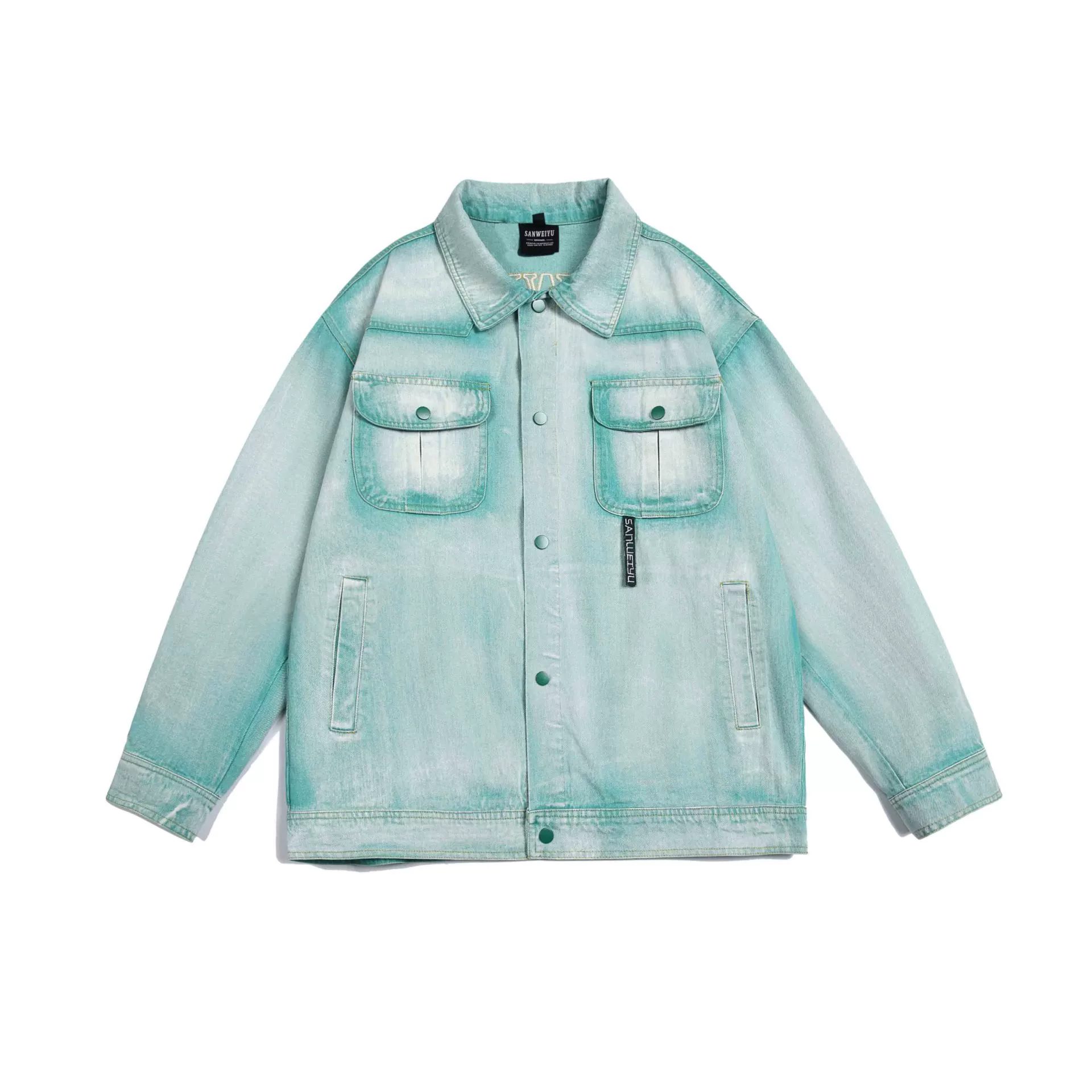 Autumn solid denim jacket