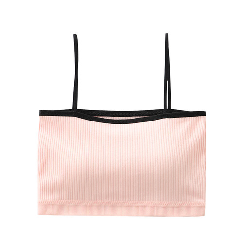 Development period tube top underwear, suspenders, beautiful back, anti-exposure vest, female students, no steel ring, wrapped around the chest for summer wear