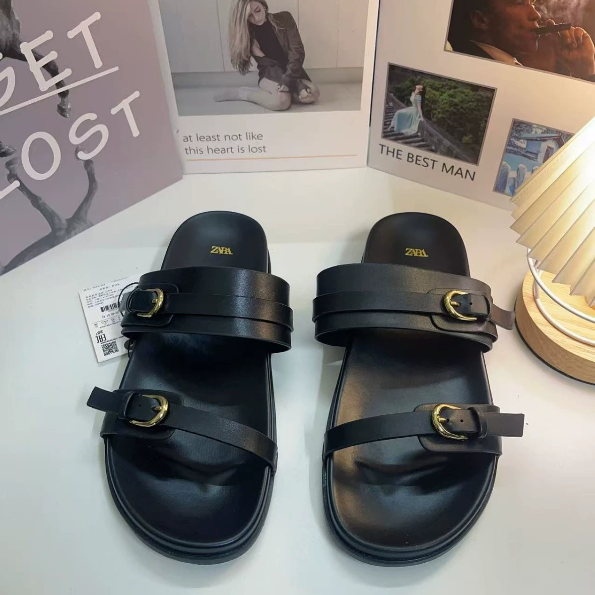 Z2025 новое летнее слово с пустым задним туфлями