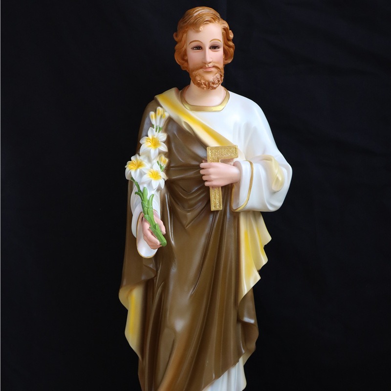 80cm santos joseph ornamentos estatuas miradas de la iglesia de la casa figuras decorativas sala de estar