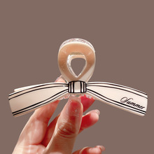 韩国时尚飘带蝴蝶结形状大号抓夹女2025夏甜美气质盘发鲨鱼夹发夹