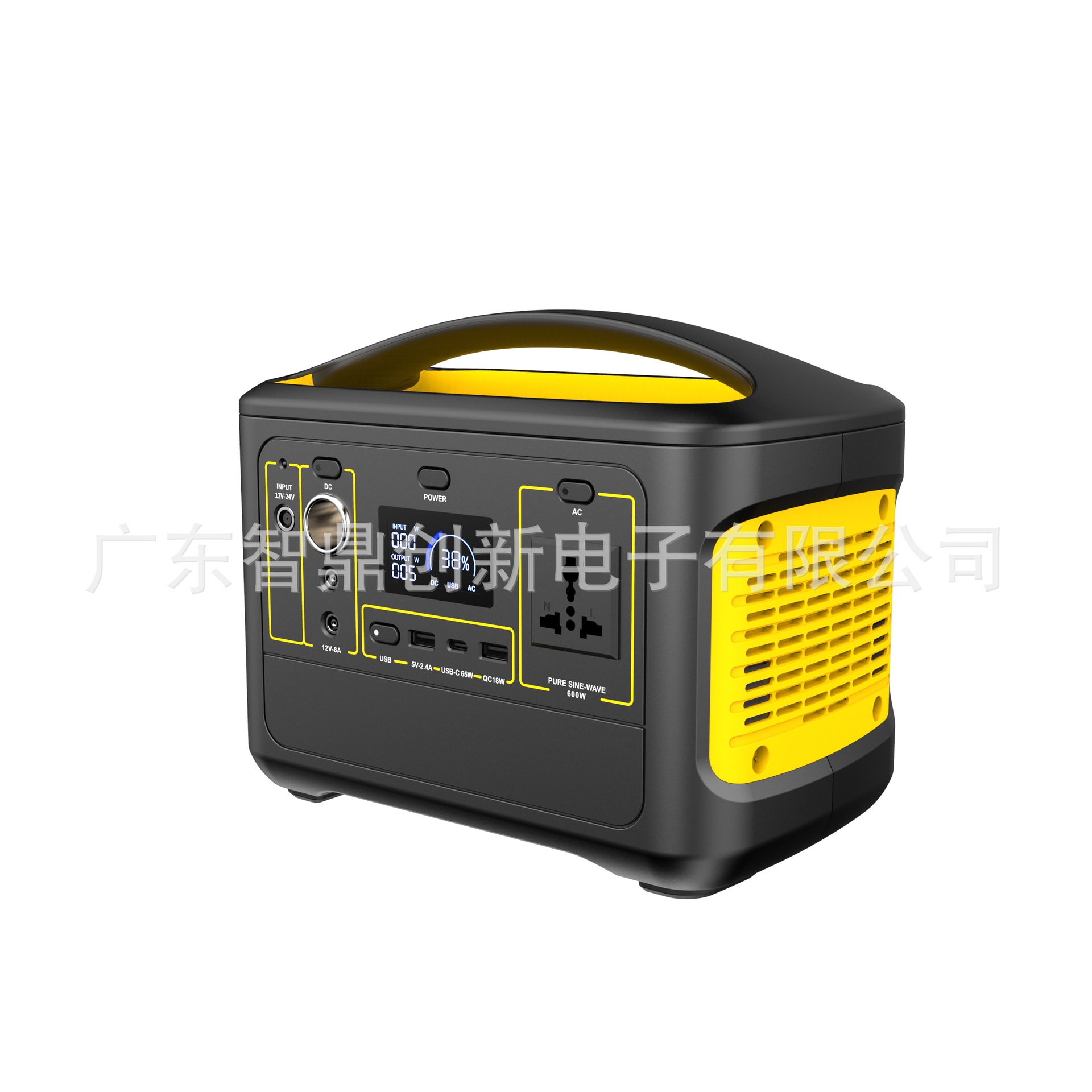 600W fuente de alimentación de almacenamiento de energía al aire libre generación de energía solar fuente de alimentación de almacenamiento de energía de alta potencia 220V fuente de alimentación de emergencia