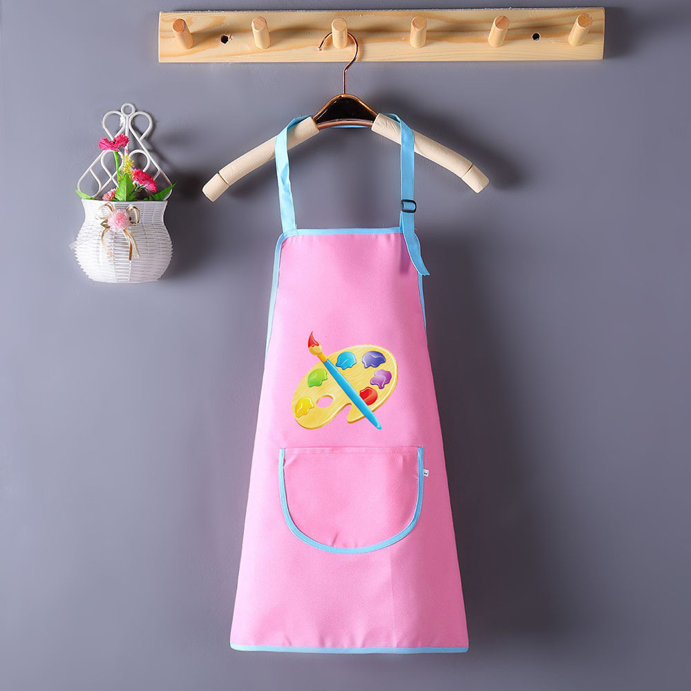 Pintura impermeable al por mayor para niños, jardín de infantes, impresión delantal, pintura infantil, abrigo de arte, bib