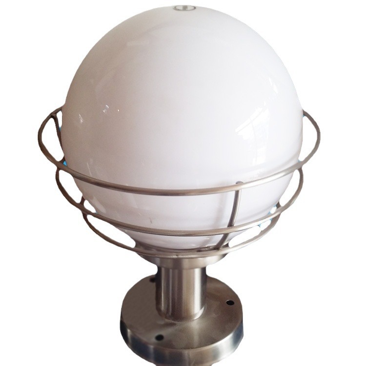 스테인레스 스틸 야외 방수 볼 구형 벽 램프 포스트 헤드 램프 도어 포스트 스테인레스 스틸 벽 헤드 램프