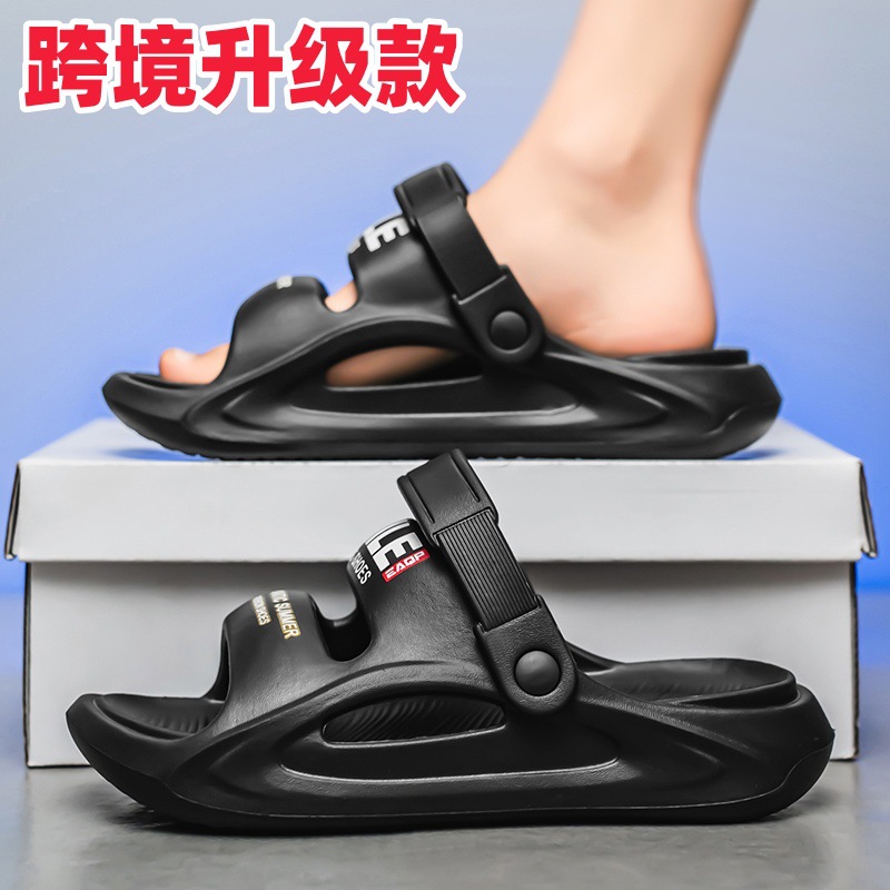 Zapatillas transfronterizas para hombre, ropa exterior de verano, plataforma antideslizante, zapatos de playa deportivos de ocio, sandalias de doble uso para estudiantes