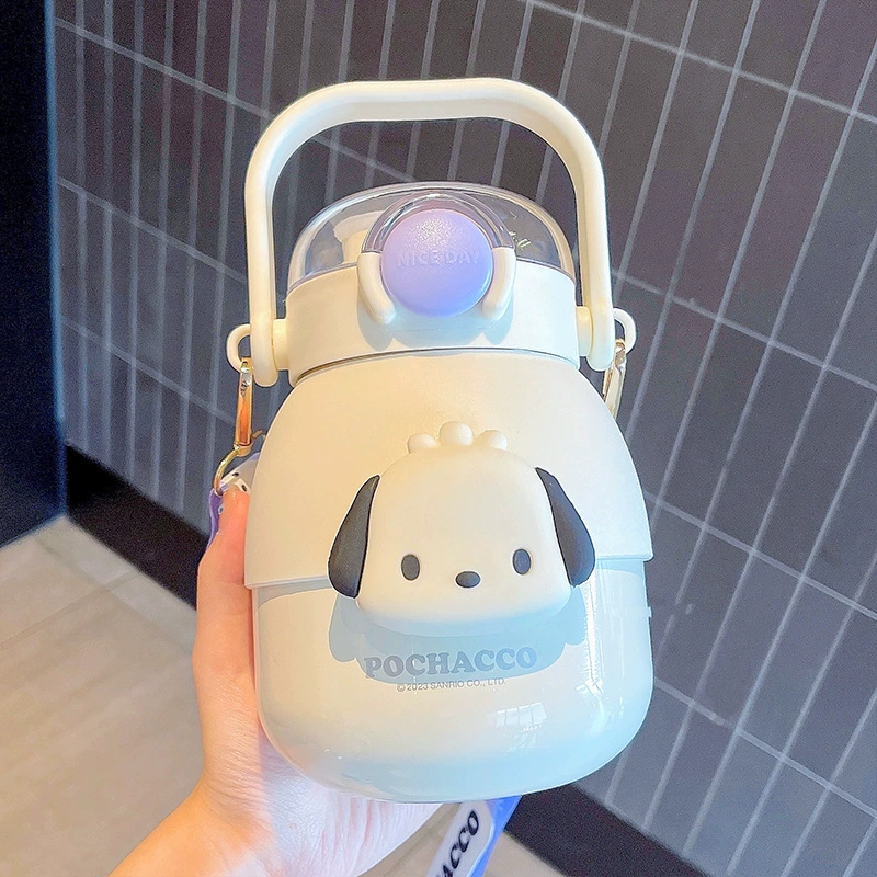 Sanrio, стекло, детская соломинка нержавеющая сталь со стеклом, коллекция 2023