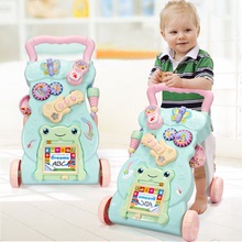 嬰兒學步手推車0-2歲男女寶寶多功能帶音樂6可調速助步車玩具批發