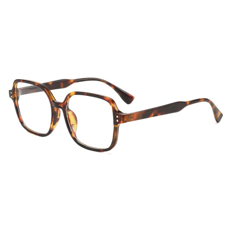 Gafas anti-luz azul que cambian de color para hombre, montura grande, montura óptica retro, gafas sin graduación de moda para mujer, protección ocular transfronteriza, estilo retro artístico.
