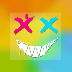 外貿跨境眼睛惡魔笑臉汽車反光貼紙電動摩托車頭盔車尾車窗個性貼