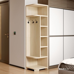 Corner Bookcase Storage Rack Floor-Standing Bedroom Living Room Narrow Corner Bookshelf Triangular Corner Cabinet Storage Display Overflow