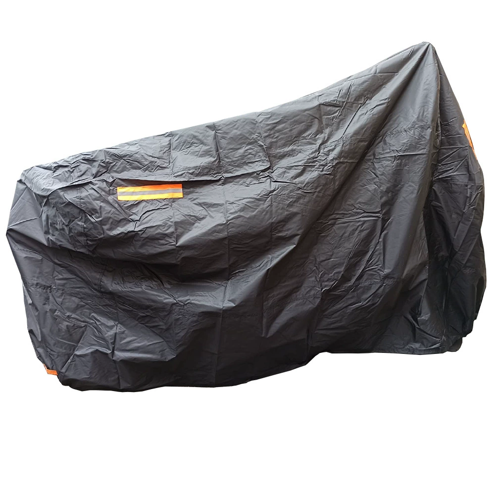 Водонепроницаемая 210D Посеребренная ткань Оксфорд мотоцикл Дождевик открытый Электрический мотоцикл автомобильный чехол