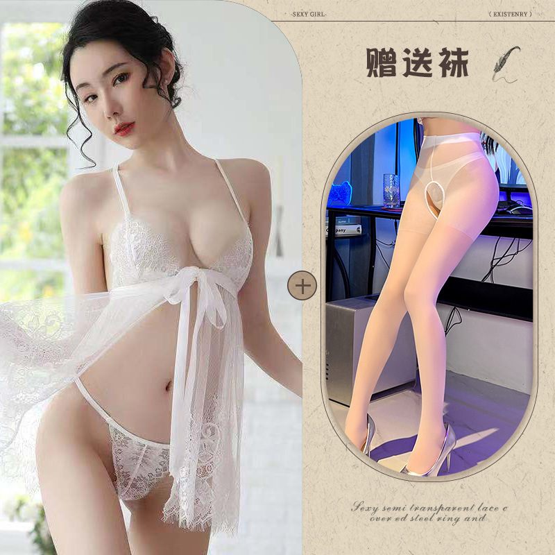 흰색 + 흰색 오픈 양말