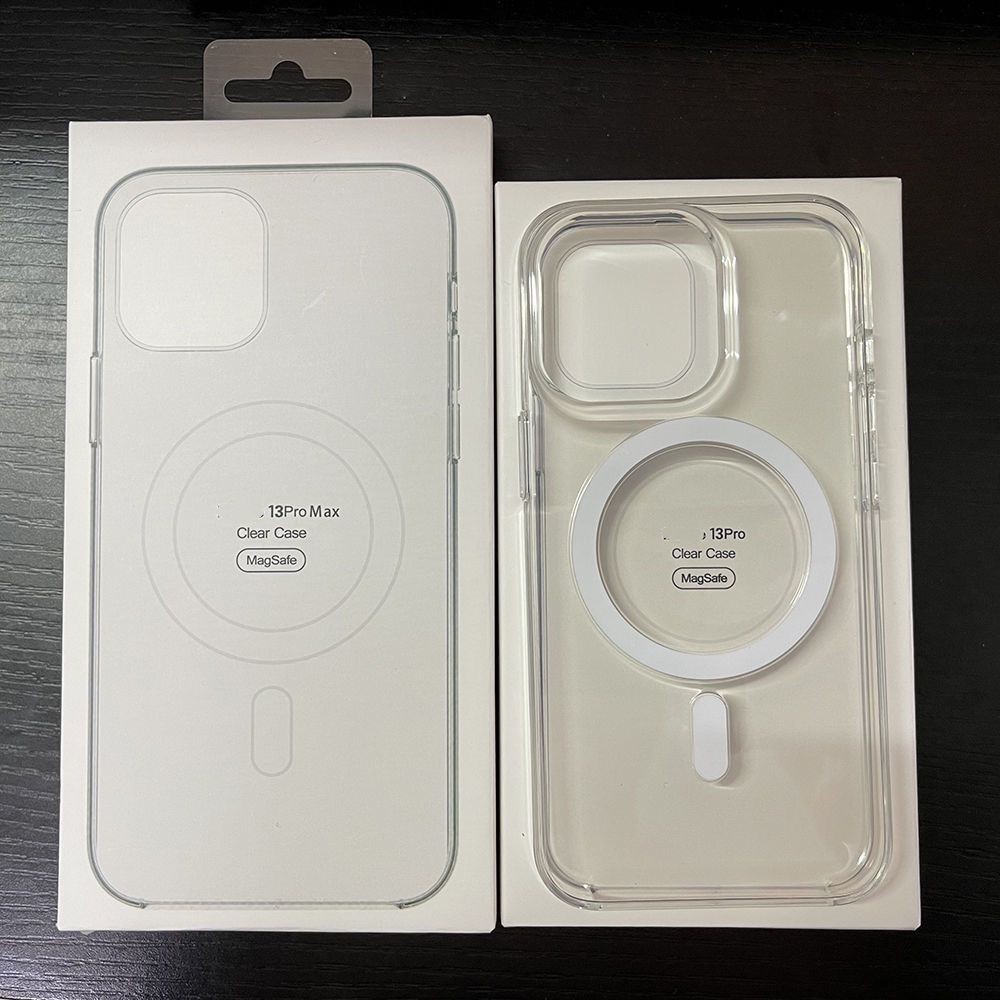 Atracción magnética transparente oficial Funda para teléfono móvil iPhone16pro Carga inalámbrica MagSafe Funda rígida Apple 17