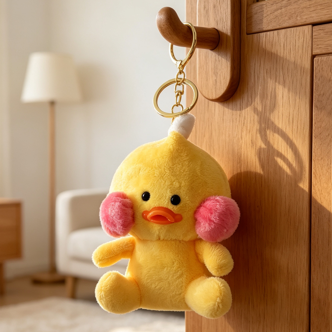 Lindo pollo de peluche bolsa colgante decoración colgante de felpa muñeca Regalo de Cumpleaños muñeca de peluche al por mayor