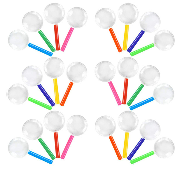 Acrylic handheld magnifying glass