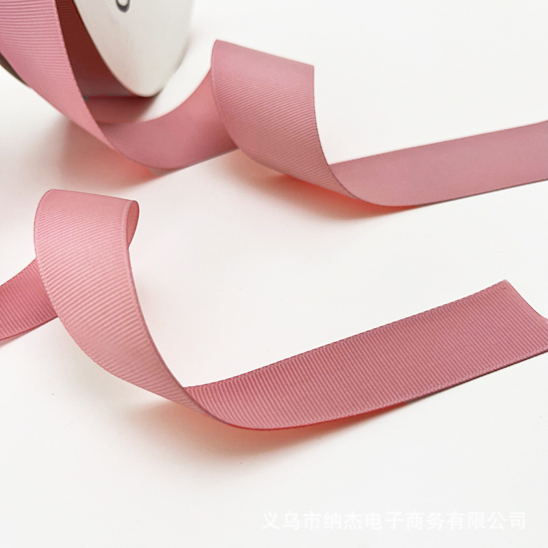 핑크 리본 2CM 롤 고급 동반 선물 상자 DIY 활 액세서리 2.5 색 리본 블라썸 리브 1CM