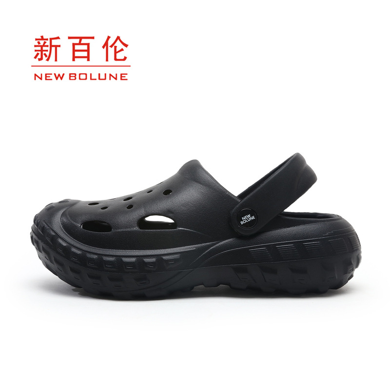 New Balance Croc Shoes for Men and Women Summer Outerwear Thick-Soled Casual Sports Sandals Outdoor Beach Baotou