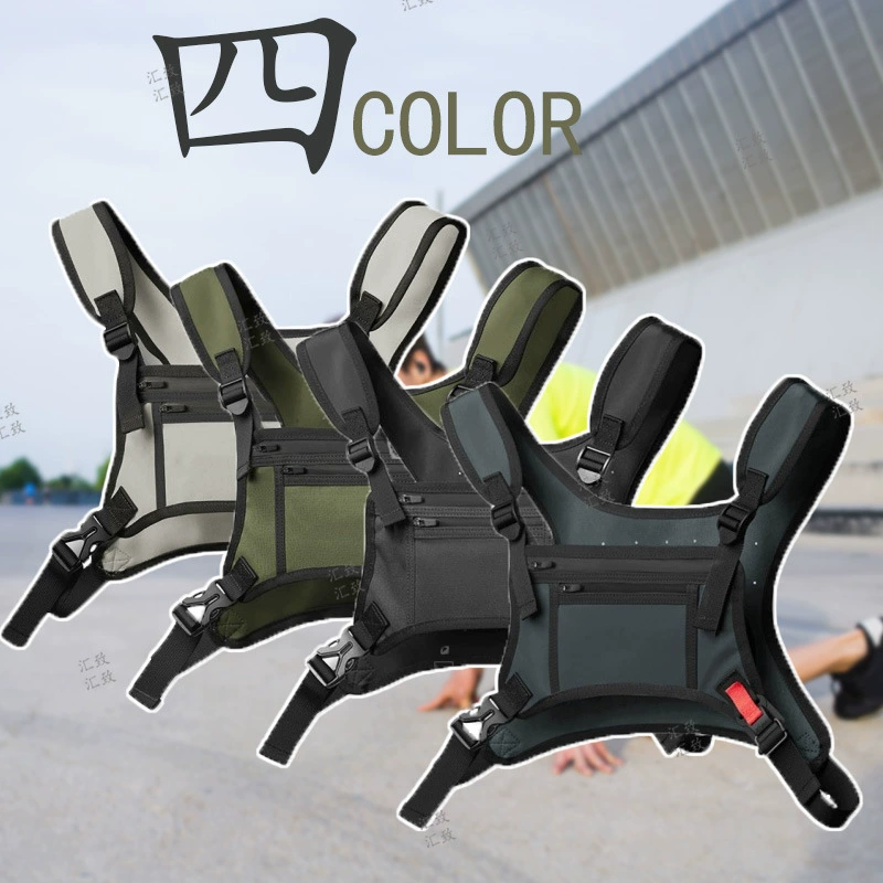 Новый уличный мужской спортивный жилет, косметичка, водонепроницаемая, большая вместительная ткань для дайвинга, нагрудная сумка для переноски монет для мобильного телефона