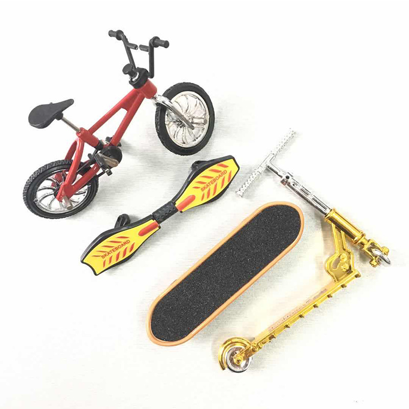 Giocattoli creativi di simulazione, mini bicicletta in lega, monopattino da dito, modello di bici, skateboard_voghion.com
