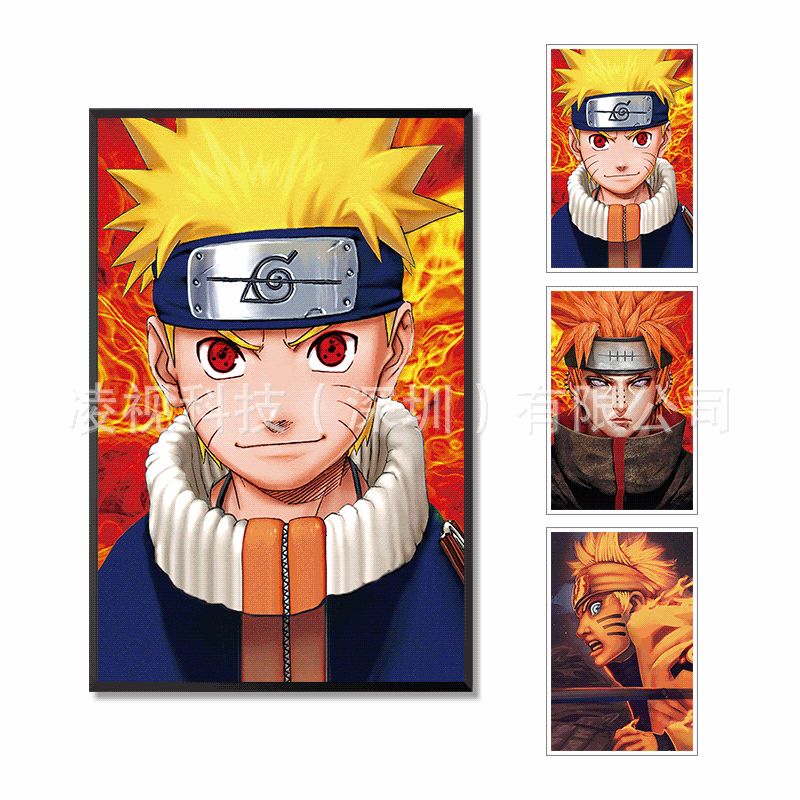 工厂来图印刷裸眼3D立体画PET光栅工艺画客厅书房装饰三维变图画