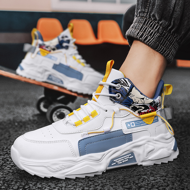 Herbstliche Herren High Top Dad Sneaker Für Sport Und Freizeit_voghion.com