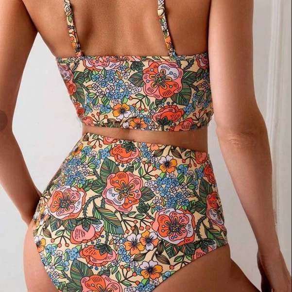 Sexy swimwear, European style, high waist, Amazon