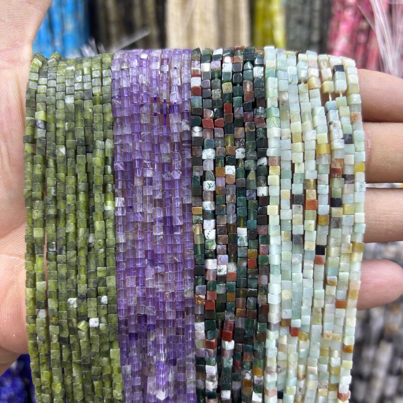 2mm Raw Mineral Natural Stone Right Angle Square Loose Beads DIY Bracelet Necklace Jewelry Accessories Semi-Finished Beads Wholesale 2mm Raw Mineral Natural Stone Right Angle Square Loose Beads DIY Bracelet Necklace Jewelry Accessories Semi-Finished Beads Wholesale