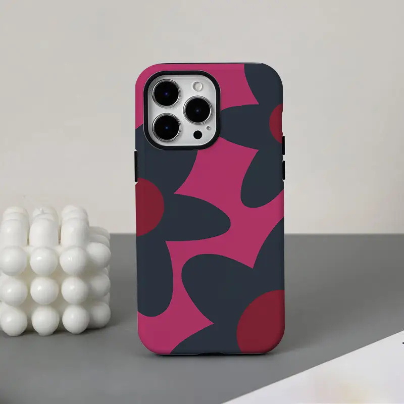 欧美简约轻奢花朵苹果15手机壳iphone17/16promax菲林14硬壳保护X