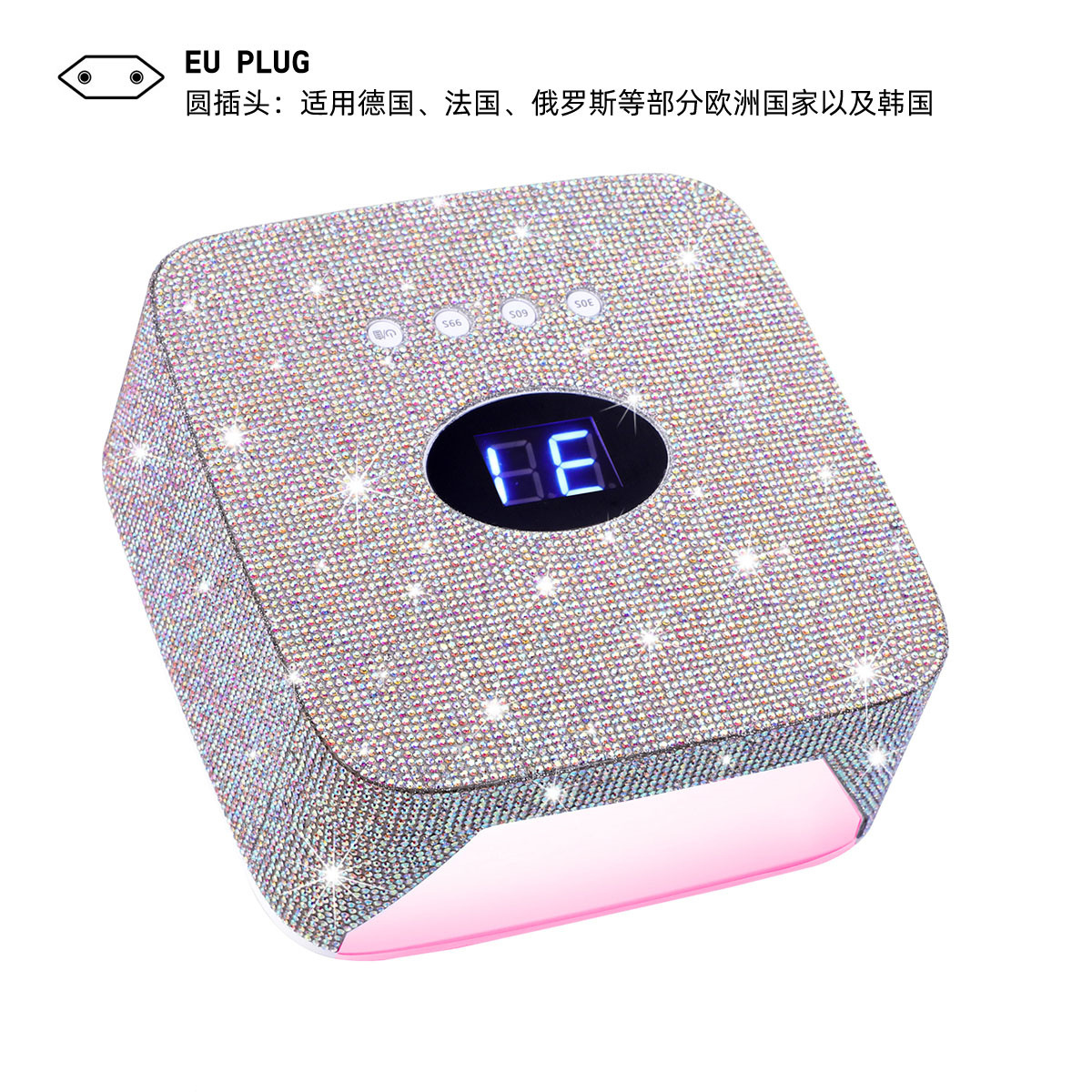 Fábrica al por mayor S50 rhinestone lámpara de uñas portátil lámpara de fototerapia lámpara de almacenamiento de energía inalámbrica máquina de fototerapia de uñas de secado rápido en stock